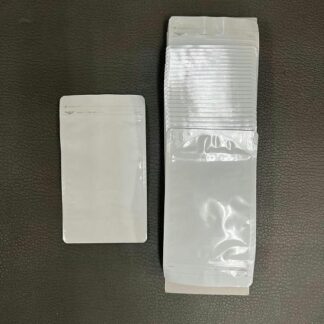 チャック付ラミネートスタンドパック　アルミ白色タイプ